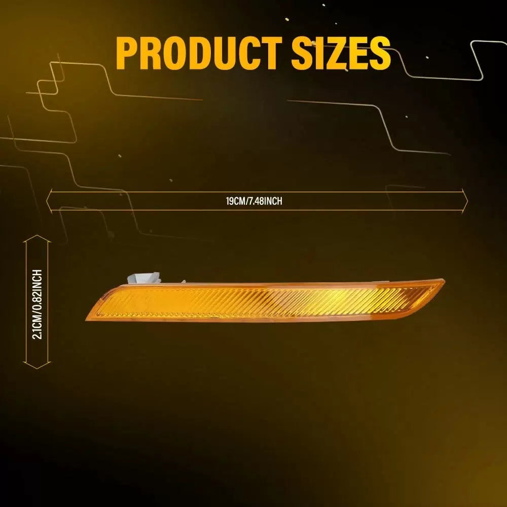 2x For BMW X6 E71 2008-2014 Front Bumper Side Marker Light Reflector Amber EOA 6B93BC-57 [4]