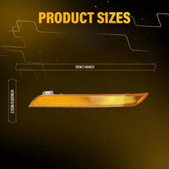2x For BMW X6 E71 2008-2014 Front Bumper Side Marker Light Reflector Amber EOA 6B93BC-57 [4]