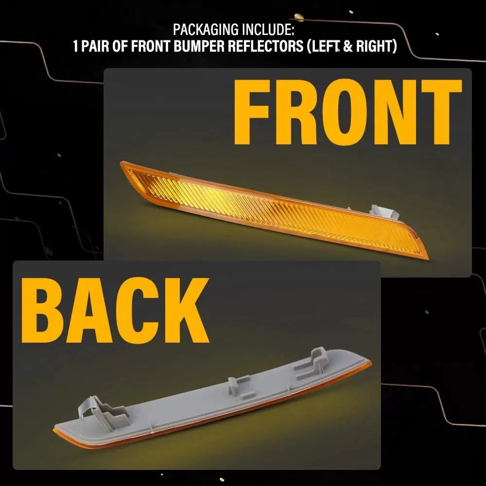 2x For BMW X6 E71 2008-2014 Front Bumper Side Marker Light Reflector Amber EOA 6B93BC-57 [5]