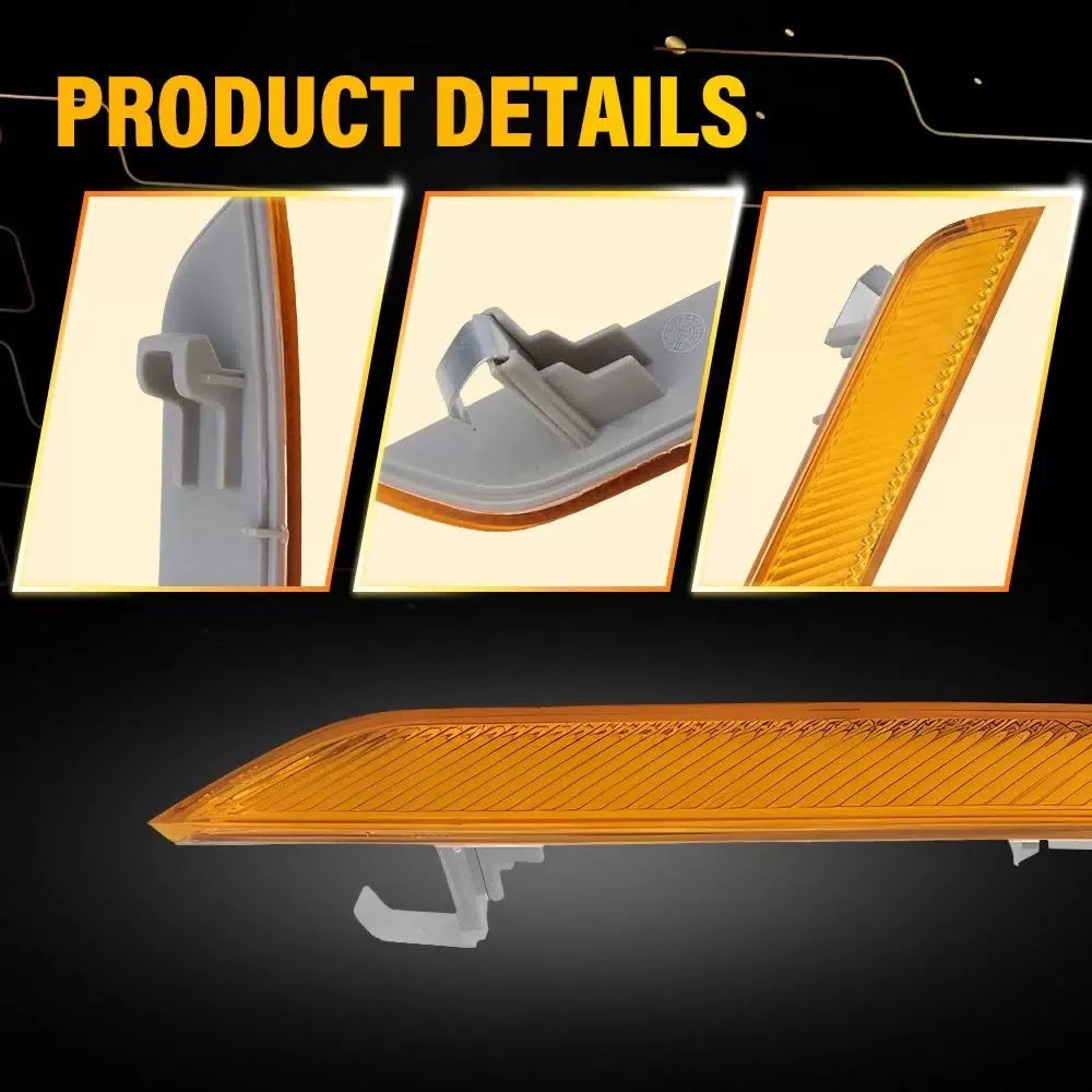 2x For BMW X6 E71 2008-2014 Front Bumper Side Marker Light Reflector Amber EOA 6B93BC-57 [6]