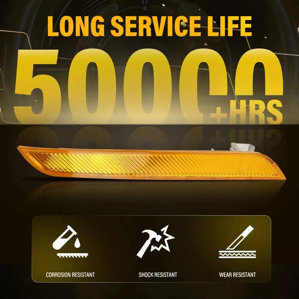 2x For BMW X6 E71 2008-2014 Front Bumper Side Marker Light Reflector Amber EOA 6B93BC-57 [9]