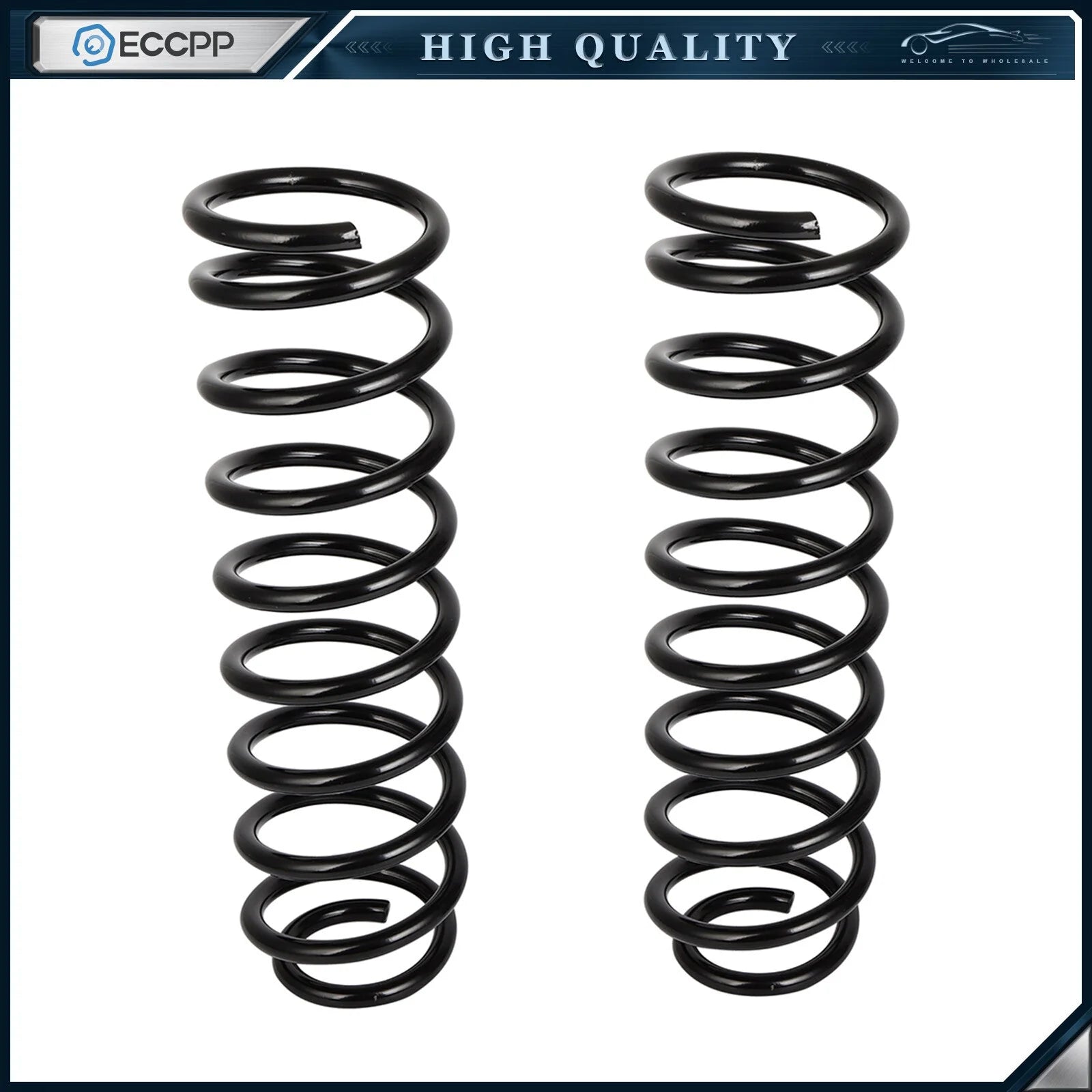 2x Front Coil Springs 2007-2017 for Jeep Wrangler V6 3.6L 3.8L SUV Left & Right KOEEP [1]
