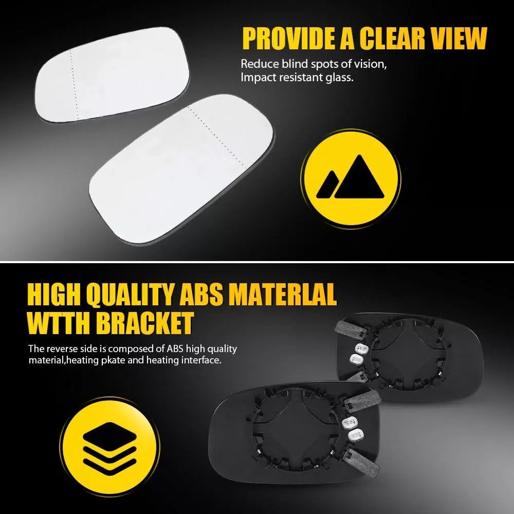 2x Heated Mirror Glass Left Right Side For Volvo C30 C70 S40 S60 V50 V70 07-11 A 6B93BC-57 [6]
