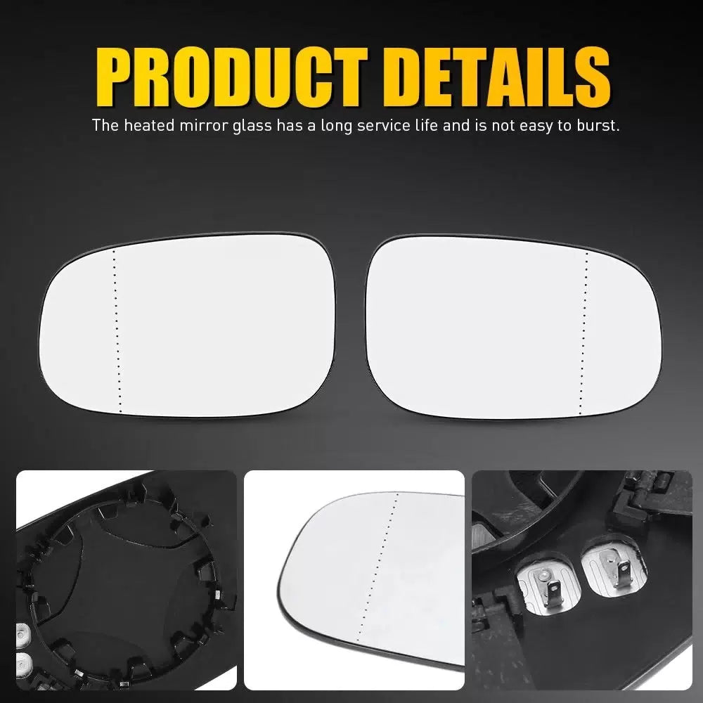 2x Heated Mirror Glass Left Right Side For Volvo C30 C70 S40 S60 V50 V70 07-11 A 6B93BC-57 [7]