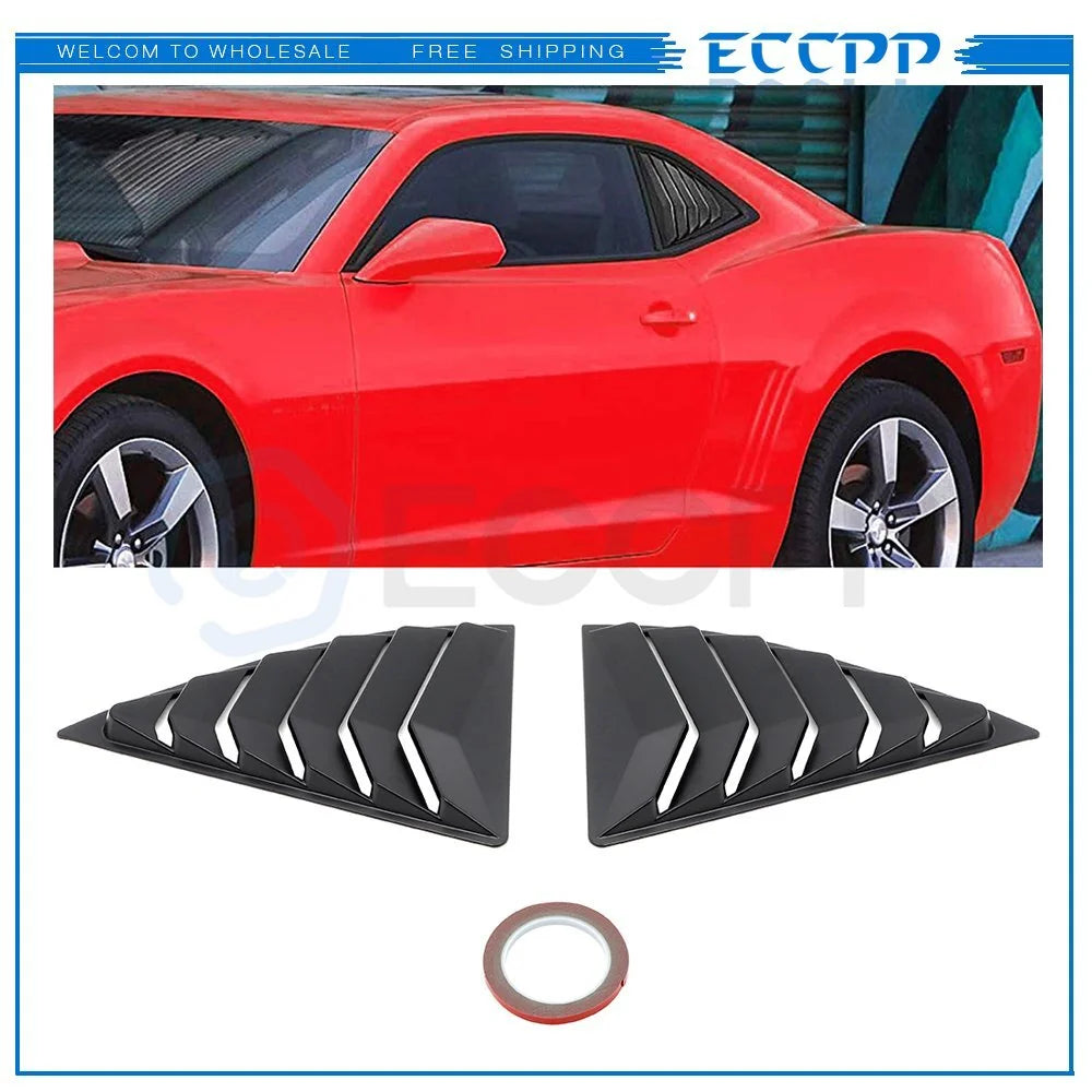 2x Side Window Louvers Cover Fits 2010-2015 Camaro NON Convertible KOEEP [1]