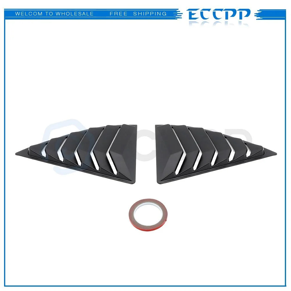 2x Side Window Louvers Cover Fits 2010-2015 Camaro NON Convertible KOEEP [2]