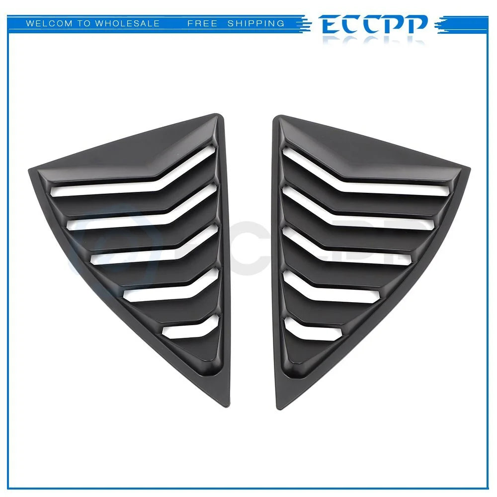 2x Side Window Louvers Cover Fits 2010-2015 Camaro NON Convertible KOEEP [3]