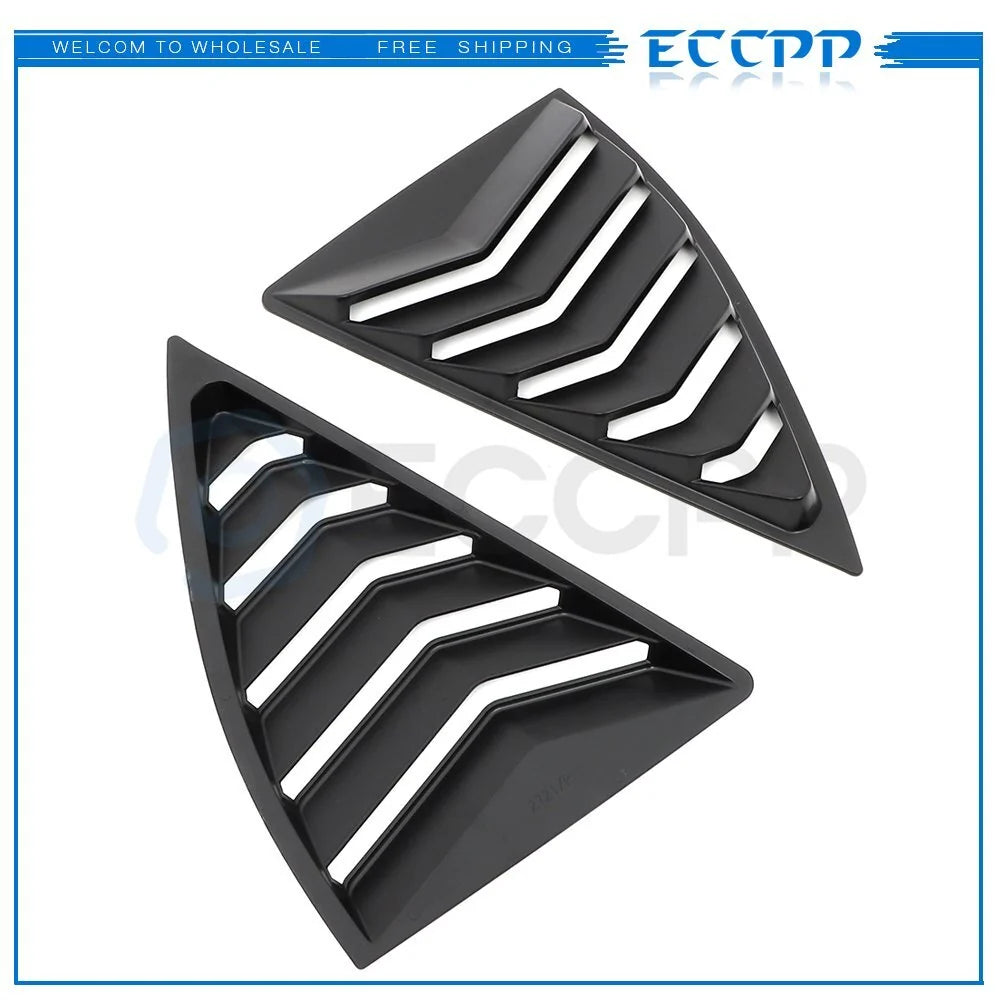 2x Side Window Louvers Cover Fits 2010-2015 Camaro NON Convertible KOEEP [4]