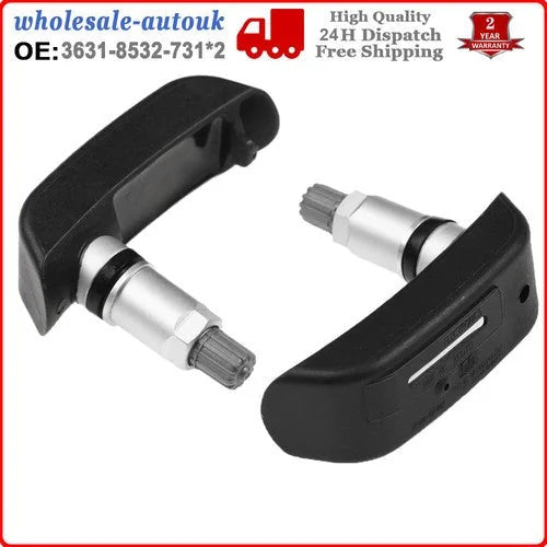2x Tire Pressure Monitoring System TPMS Sensor Fits Front & Rear BMW Motorcycle 6B93BC-57 [1]
