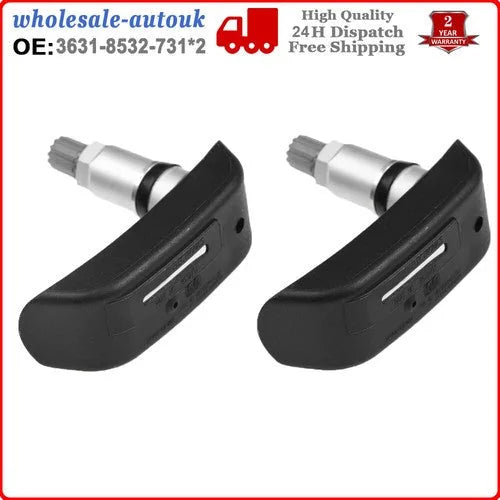 2x Tire Pressure Monitoring System TPMS Sensor Fits Front & Rear BMW Motorcycle 6B93BC-57 [2]