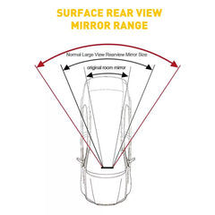 300MM Wide Convex Interior Clip On Rear View Mirror Clear Universal Wide-angle 6B93BC-57 [3]