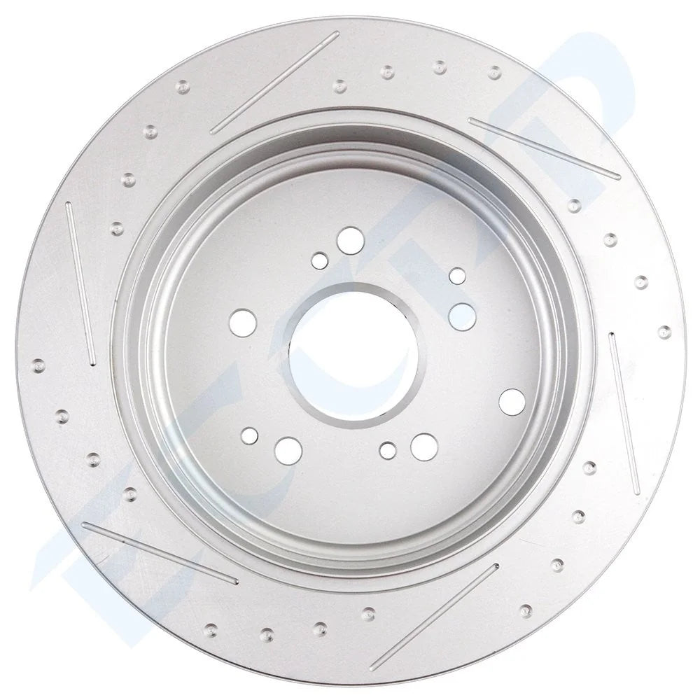 313mm Front & Rear Disc Rotors Ceramic Brake Pads for 2003 - 2008 Honda Pilot KOEEP [5]