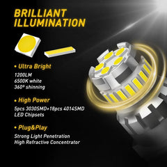 3157 LED Backup Reverse Light Bulbs White for Chevy Silverado 1500 1999-2013 6B93BC-57 [2]