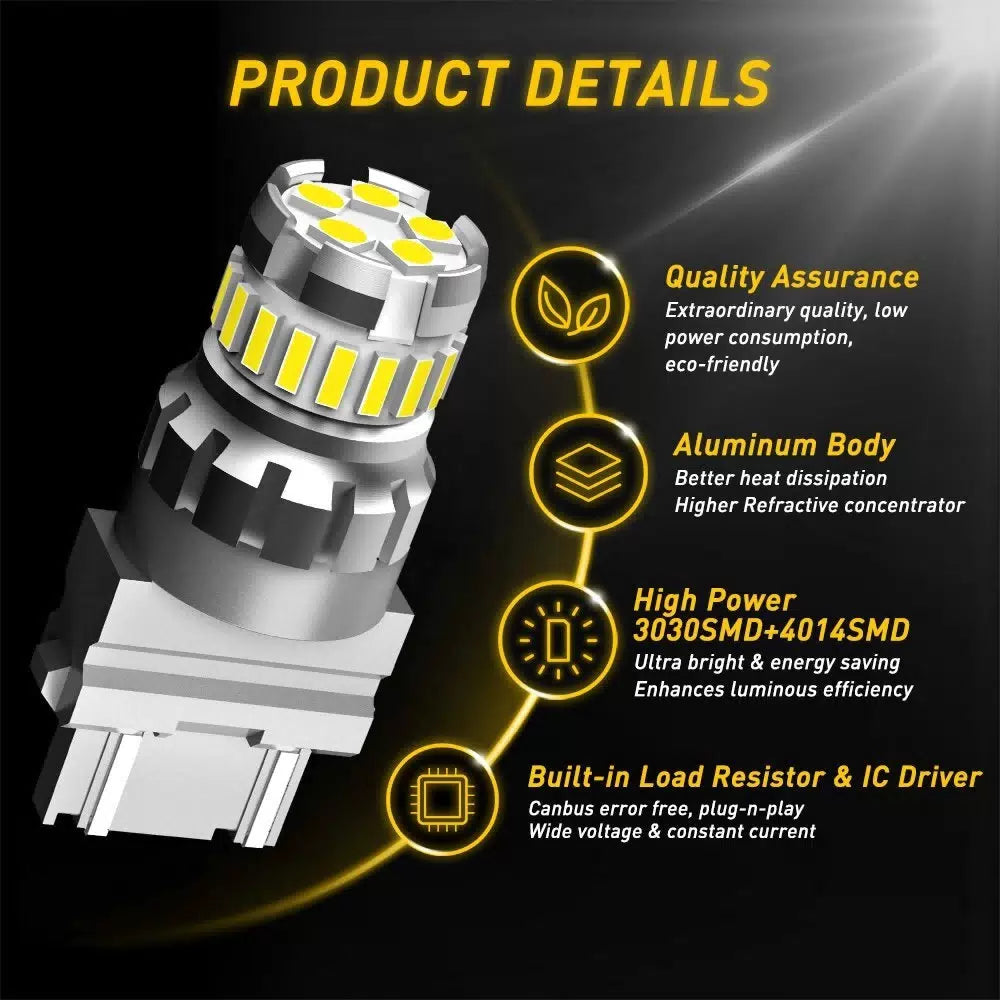3157 LED Backup Reverse Light Bulbs White for Chevy Silverado 1500 1999-2013 6B93BC-57 [3]