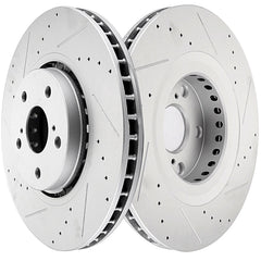 319mm Front Drilled Brake Rotors for Lexus RX330 RX350 RX400h Toyota Highlander 6B93BC-57 [1]