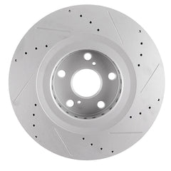 319mm Front Drilled Brake Rotors for Lexus RX330 RX350 RX400h Toyota Highlander 6B93BC-57 [3]