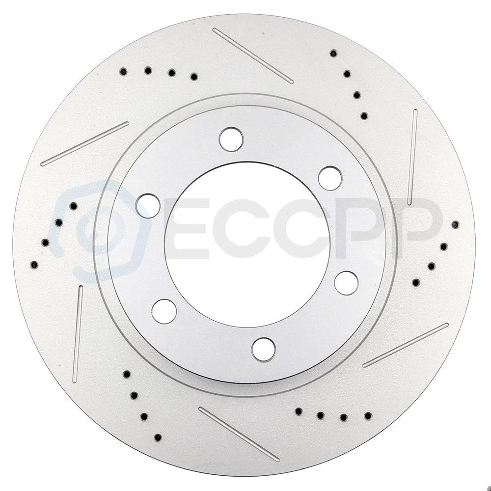 319mm Front+ 312mm Rear Rotor +Brake Pad for 2003-2009 Toyota 4Runner FJ Cruiser KOEEP [7]