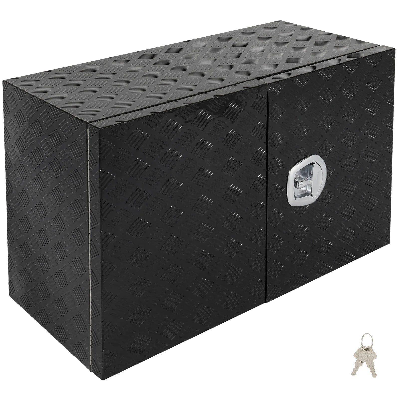 36"x18"x24" Aluminum Storage Tool Box W/2x Chain + Dovetail Lock For Truck Home 6B93BC-57 [1]