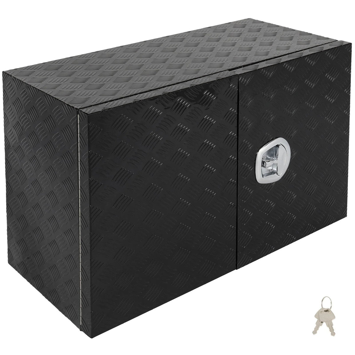 36"x18"x24" Aluminum Storage Tool Box W/2x Chain + Dovetail Lock For Truck Home 6B93BC-57 [1]