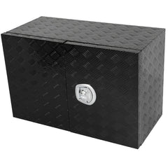 36"x18"x24" Aluminum Storage Tool Box W/2x Chain + Dovetail Lock For Truck Home 6B93BC-57 [2]