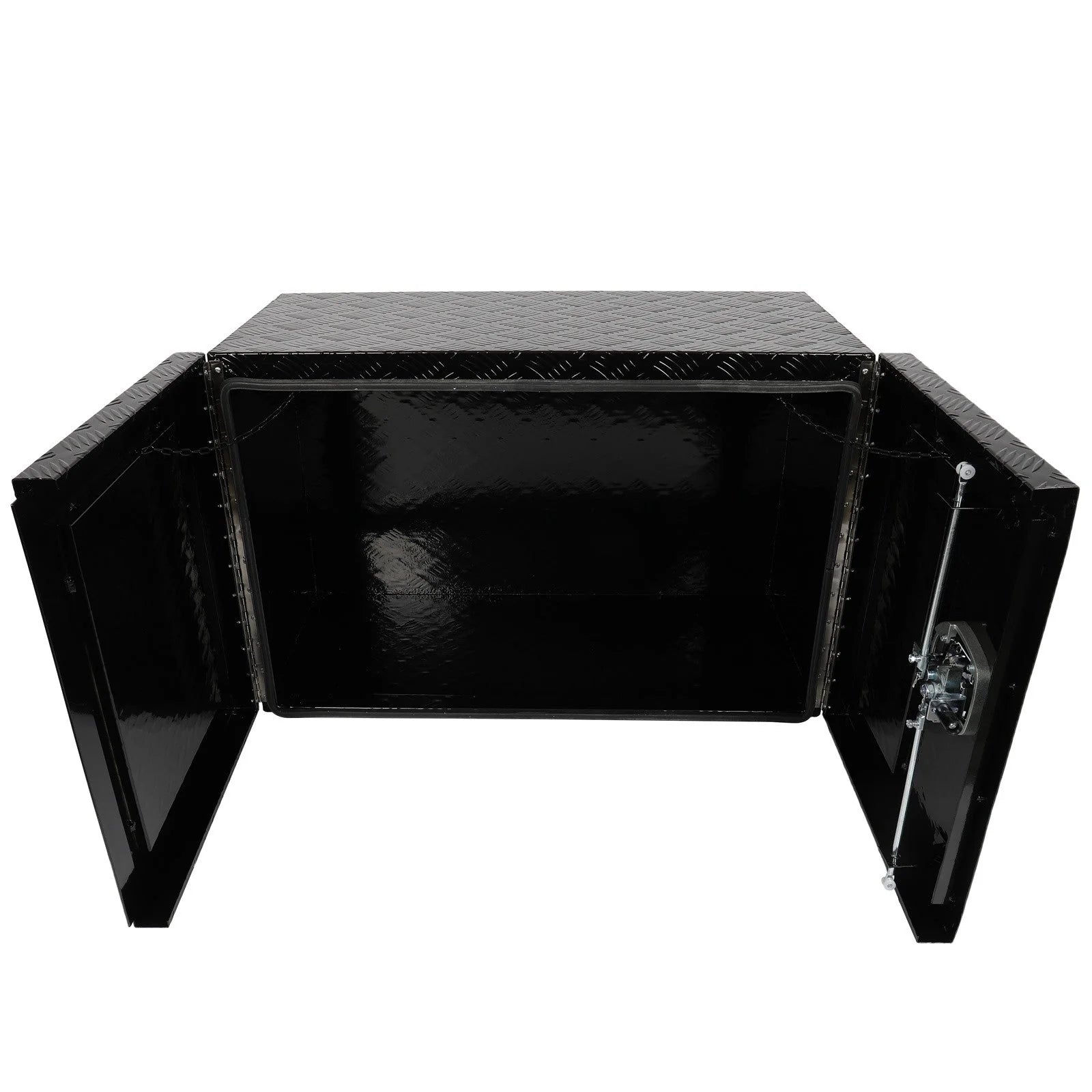 36"x18"x24" Aluminum Storage Tool Box W/2x Chain + Dovetail Lock For Truck Home 6B93BC-57 [5]
