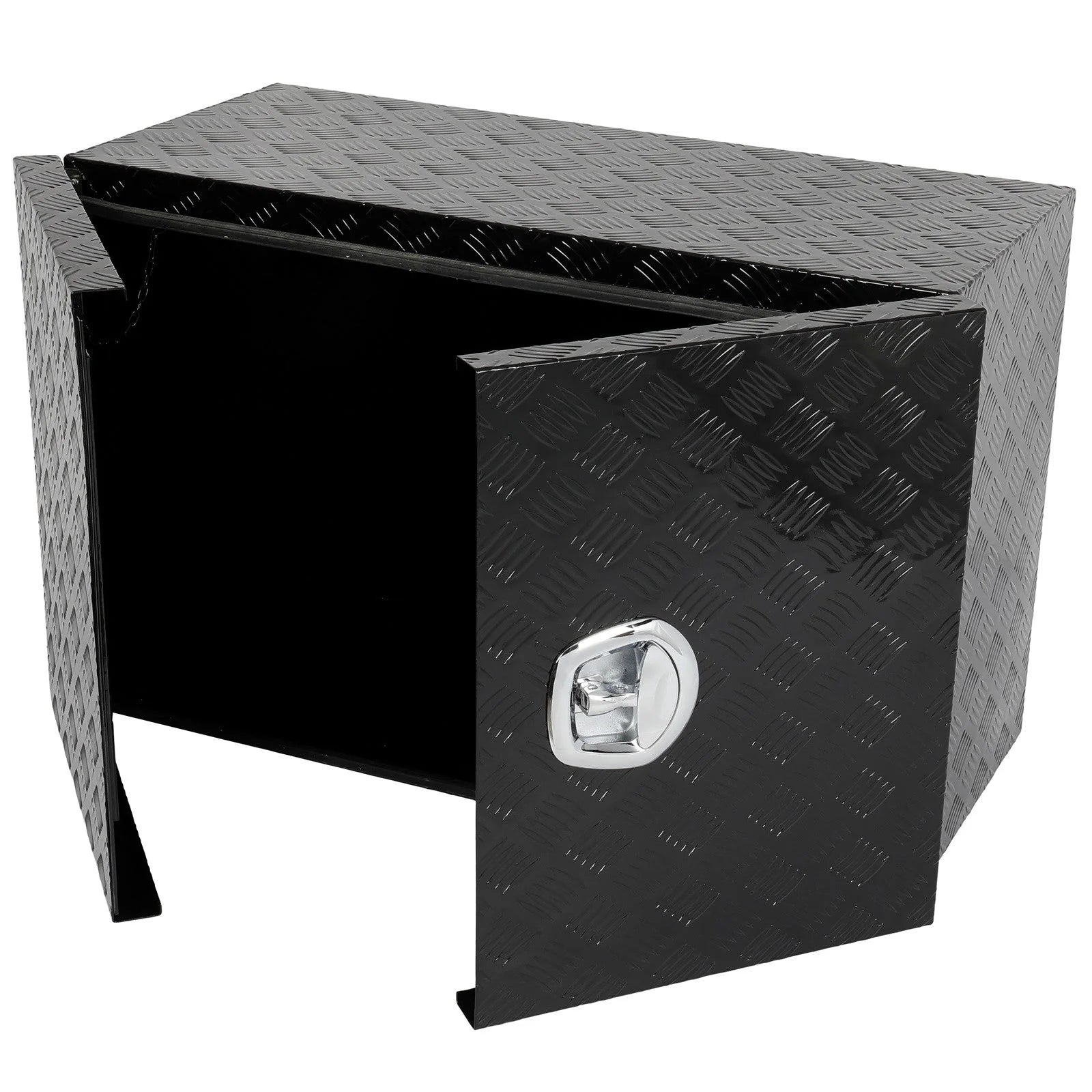 36"x18"x24" Aluminum Storage Tool Box W/2x Chain + Dovetail Lock For Truck Home 6B93BC-57 [7]