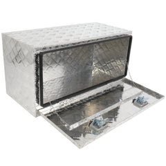 36"x 17"x18" Aluminum Storage Tool Box For Truck Garage Home Office W/2x Chain KOEEP [3]