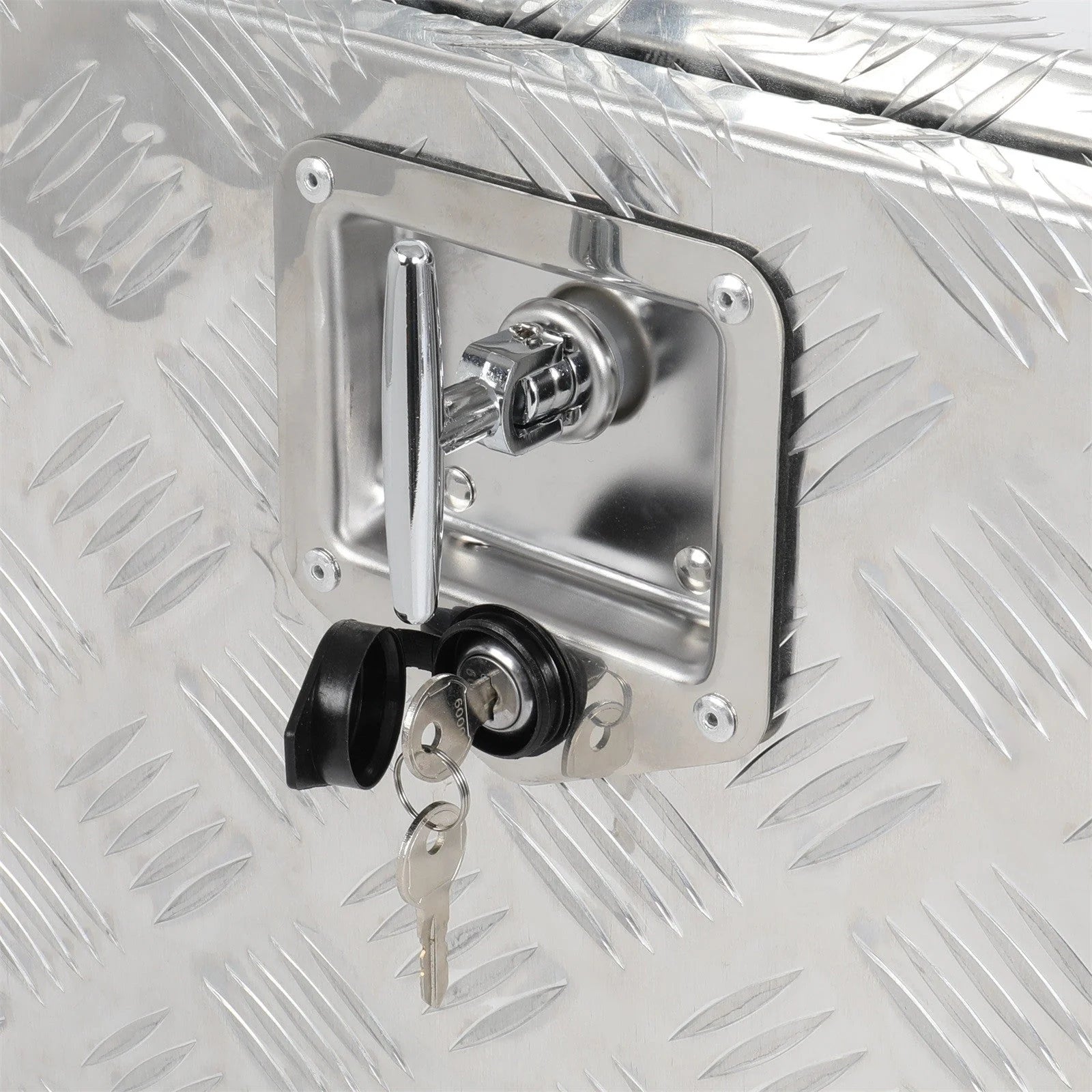 36"x 17"x18" Aluminum Storage Tool Box For Truck Garage Home Office W/2x Chain KOEEP [8]