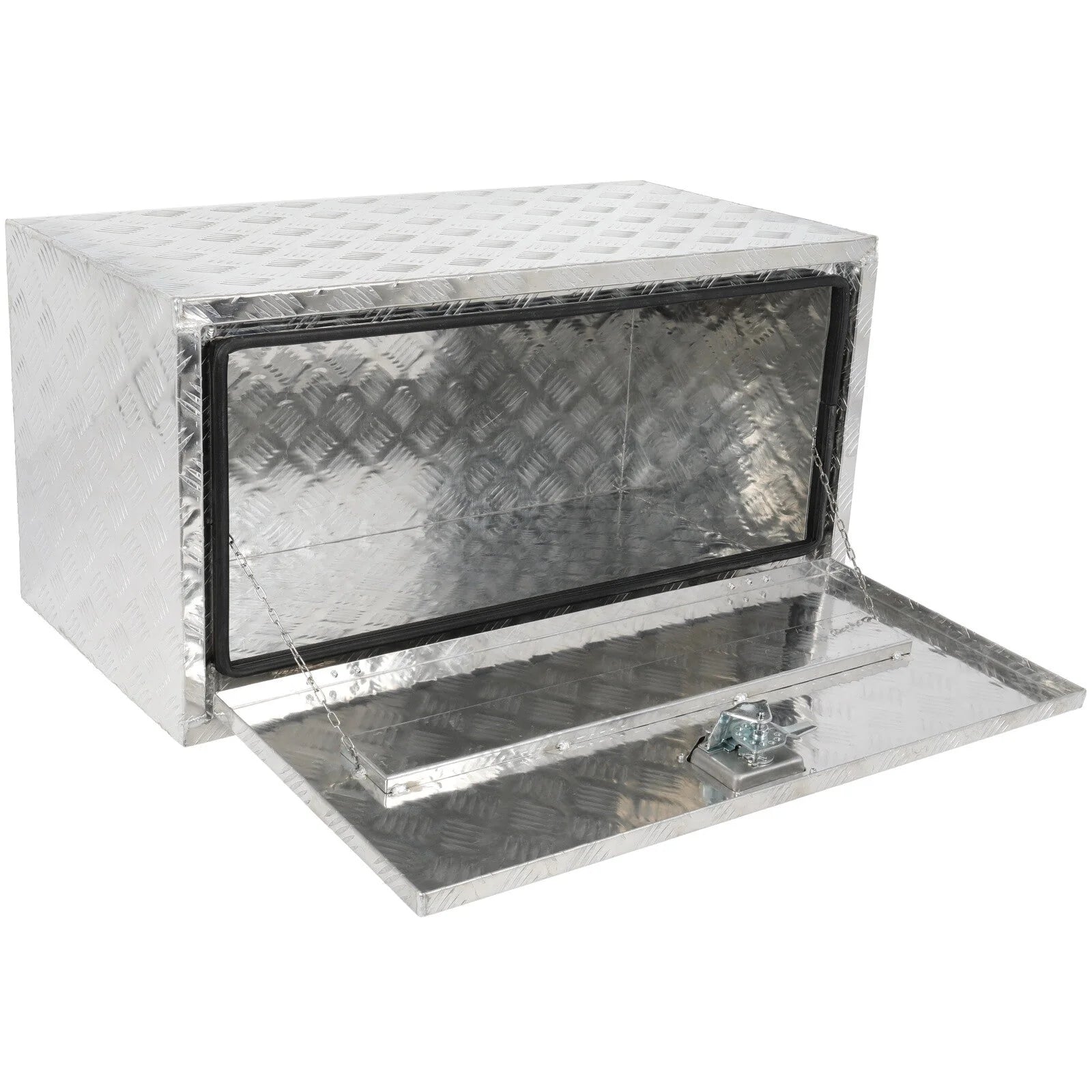 36"x 18"x18" Aluminum Storage Tool Box for Truck Garage home office W/2x Chain KOEEP [6]