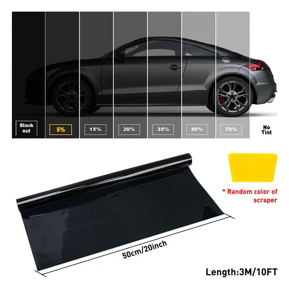 3M Uncut Roll Window Tint Film 5% VLT 20" x 10'ft Feet Car Home Office Glass EOA 6B93BC-57 [2]
