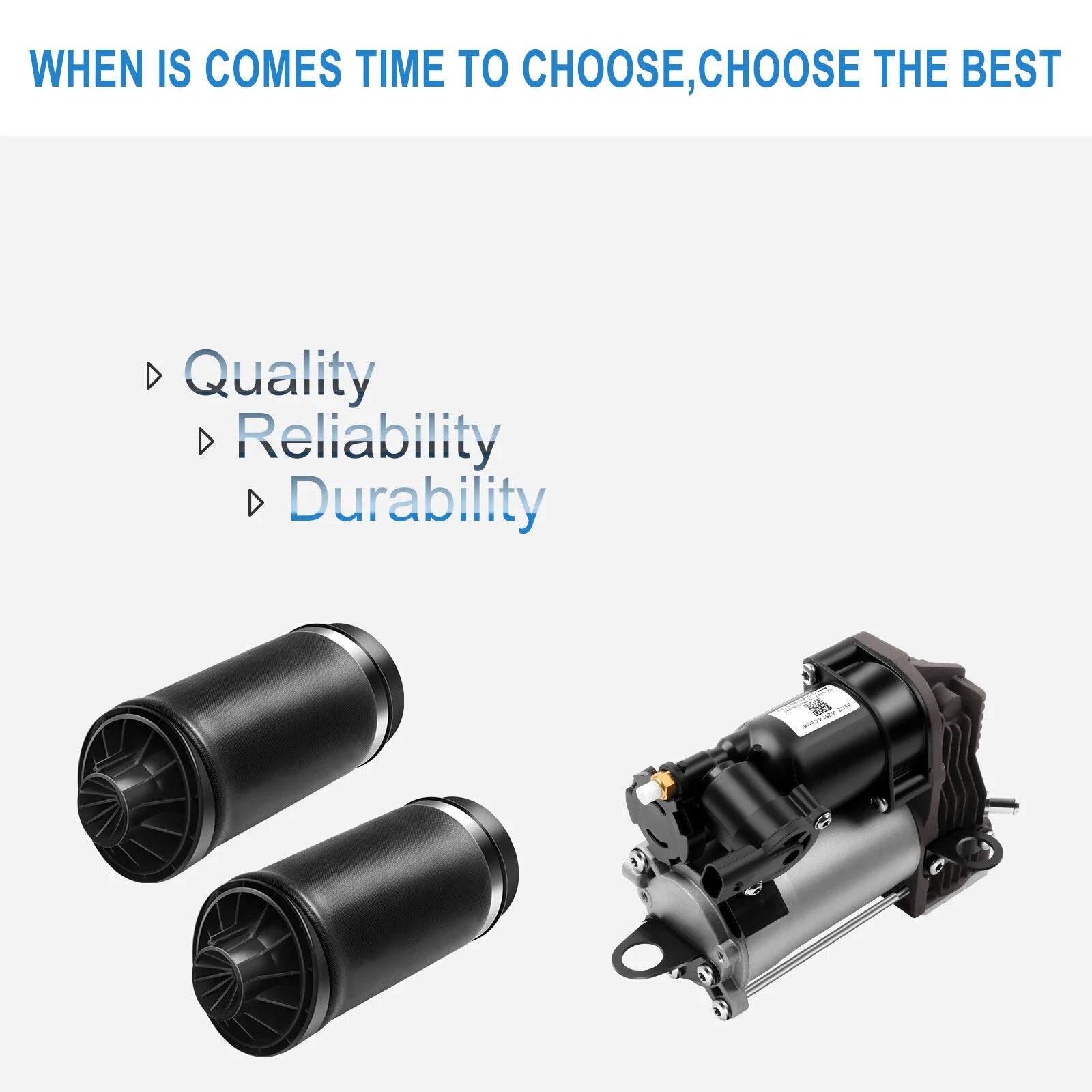 3PCS Rear Suspension Spring Bag Air Compressor For Mercedes W251 R500 R550 R63 6B93BC-57 [5]