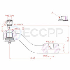 3PCS Suspension Idler Bracket Idler Arm Pitman Arm For 1993-2000 Chevrolet GMC KOEEP [3]