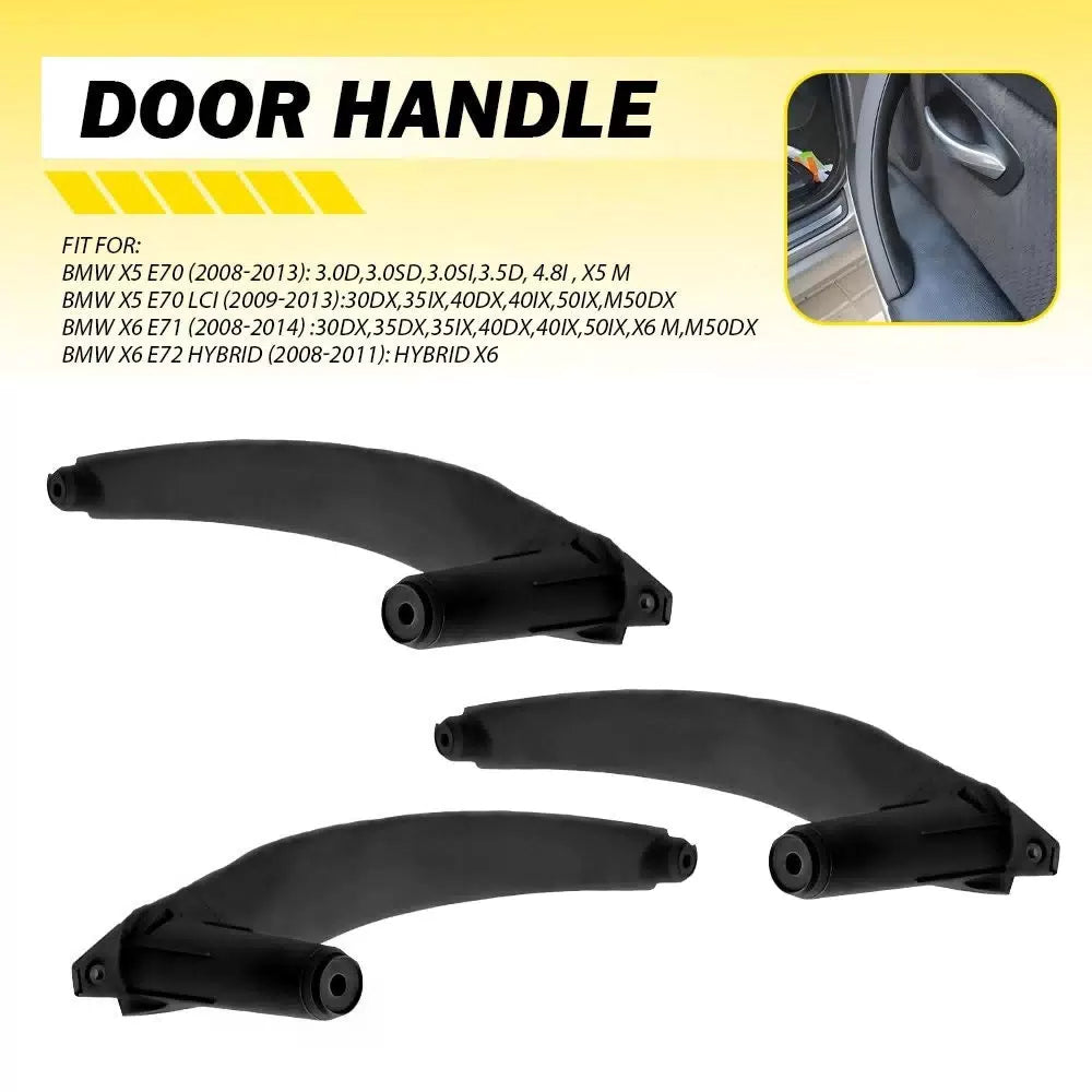 3X LH RH Interior Door Pull Handle Trim Cover For BMW X5 E70 X6 E71 2008-2014 EA 6B93BC-57 [10]