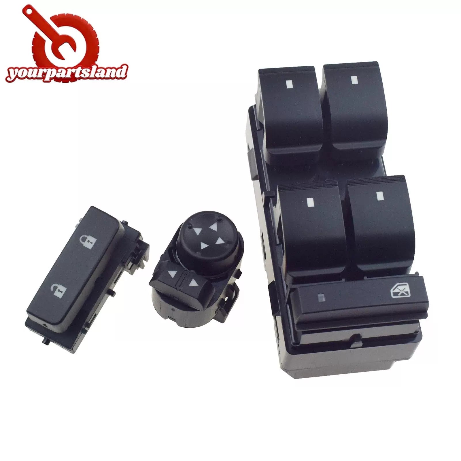 3X Window Control Door Lock Mirror Switch For GMC Sierra 3500 HD 07-14 25778970 6B93BC-57 [6]