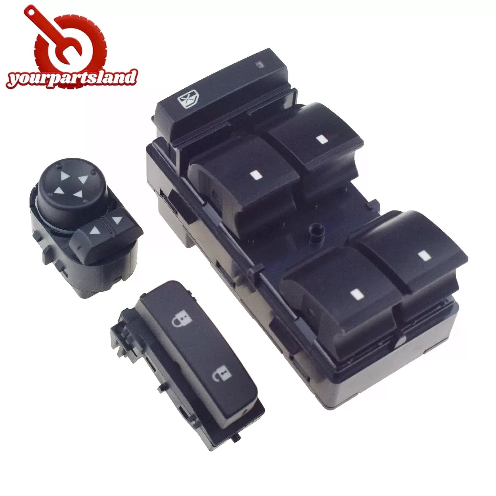 3X Window Control Door Lock Mirror Switch For GMC Sierra 3500 HD 07-14 25778970 6B93BC-57 [7]