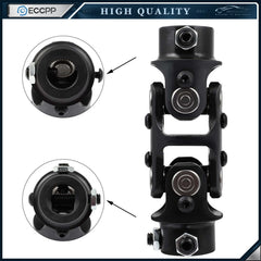 3/4" DD x 3/4"-36 Spline Double Steering U-Joint Black Universal Steering Shaft KOEEP [1]