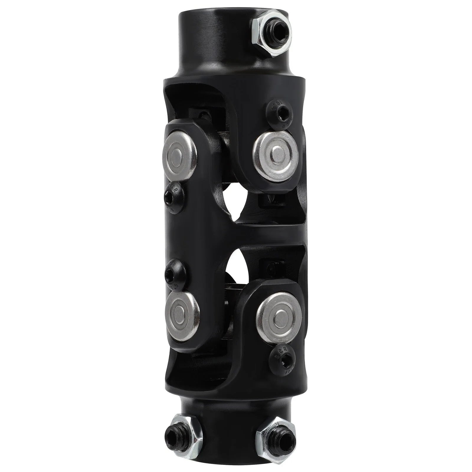 3/4" DD x 3/4"-36 Spline Double Steering U-Joint Black Universal Steering Shaft KOEEP [3]