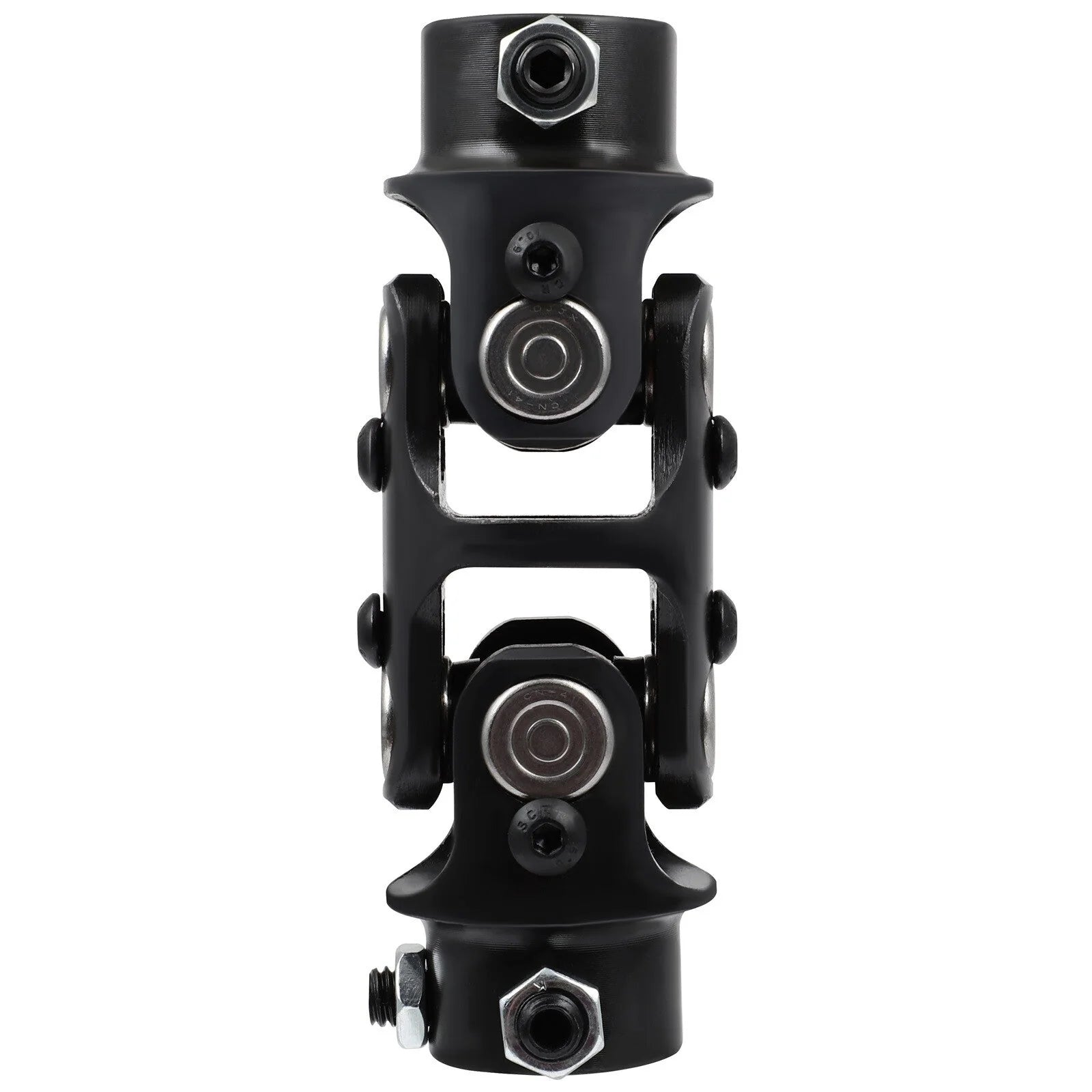 3/4" DD x 3/4"-36 Spline Double Steering U-Joint Black Universal Steering Shaft KOEEP [4]