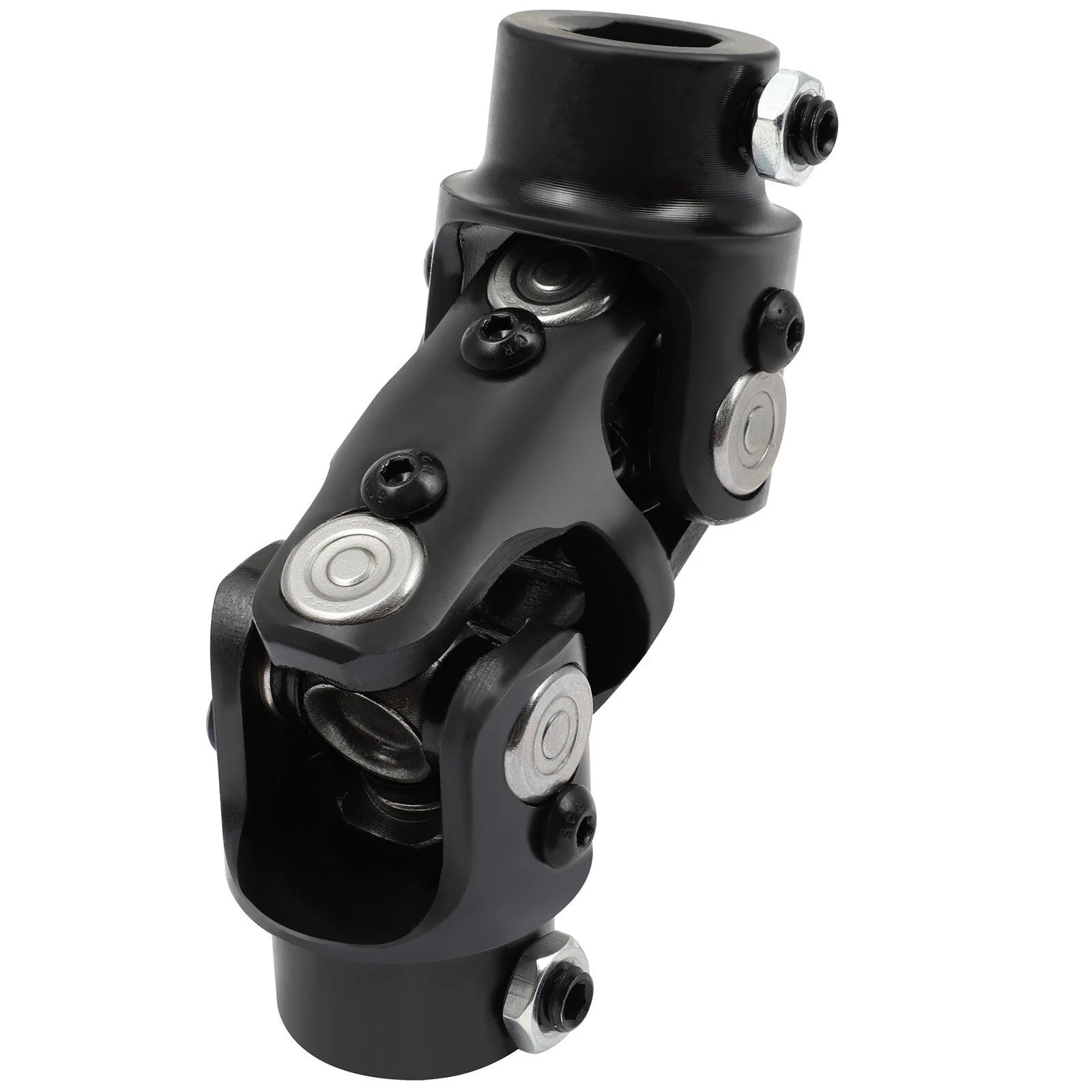 3/4" DD x 3/4"-36 Spline Double Steering U-Joint Black Universal Steering Shaft KOEEP [7]
