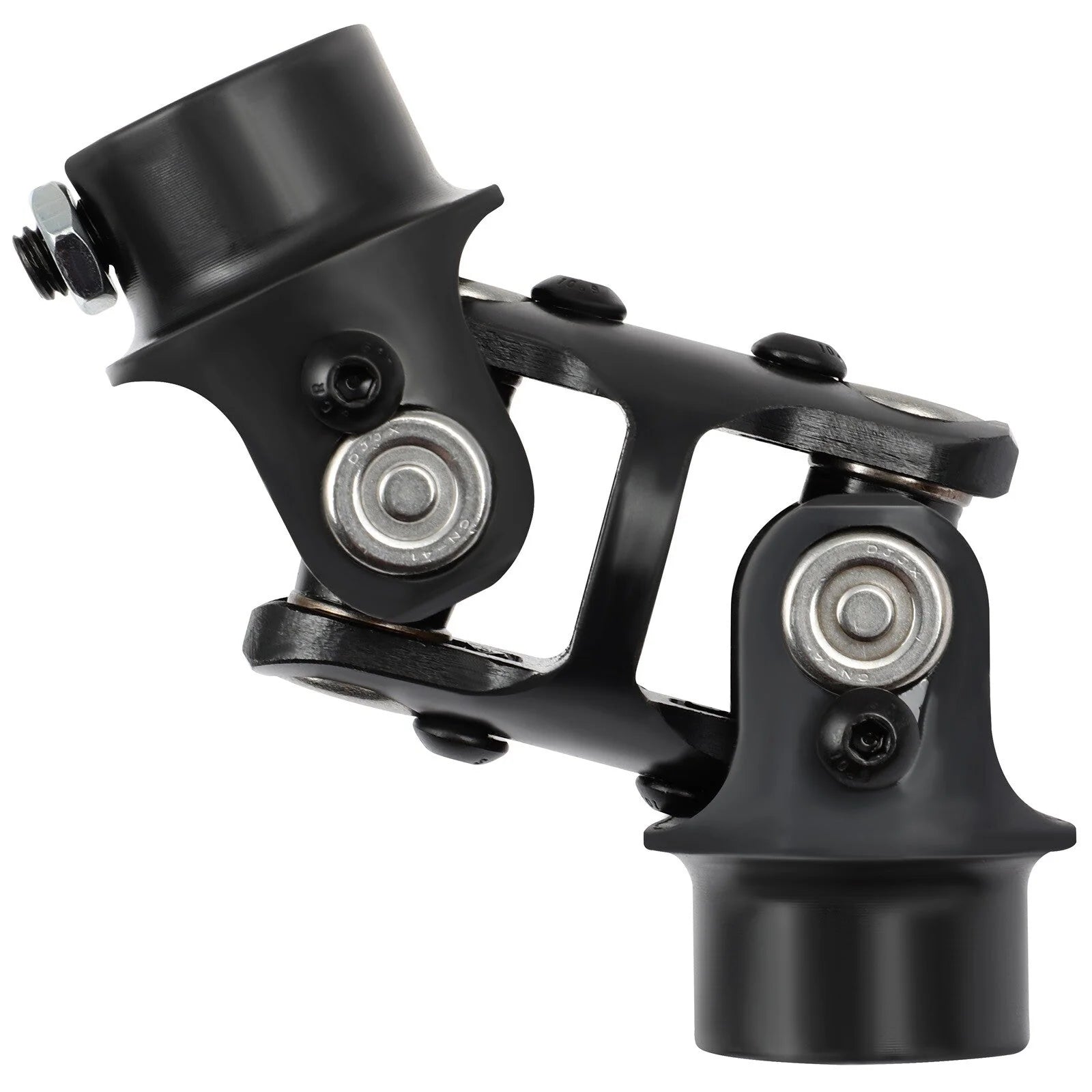 3/4" DD x 3/4"-36 Spline Double Steering U-Joint Black Universal Steering Shaft KOEEP [8]