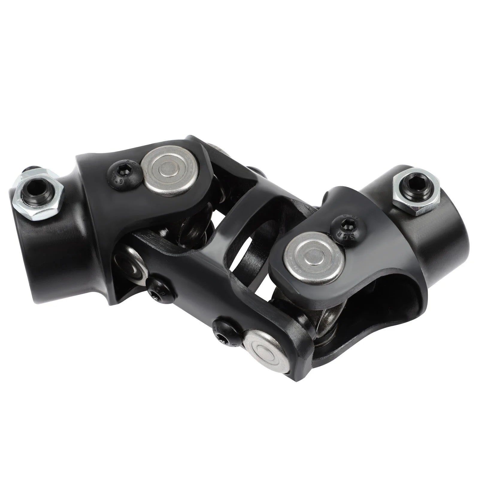 3/4" DD x 3/4"-36 Spline Double Steering U-Joint Black Universal Steering Shaft KOEEP [9]