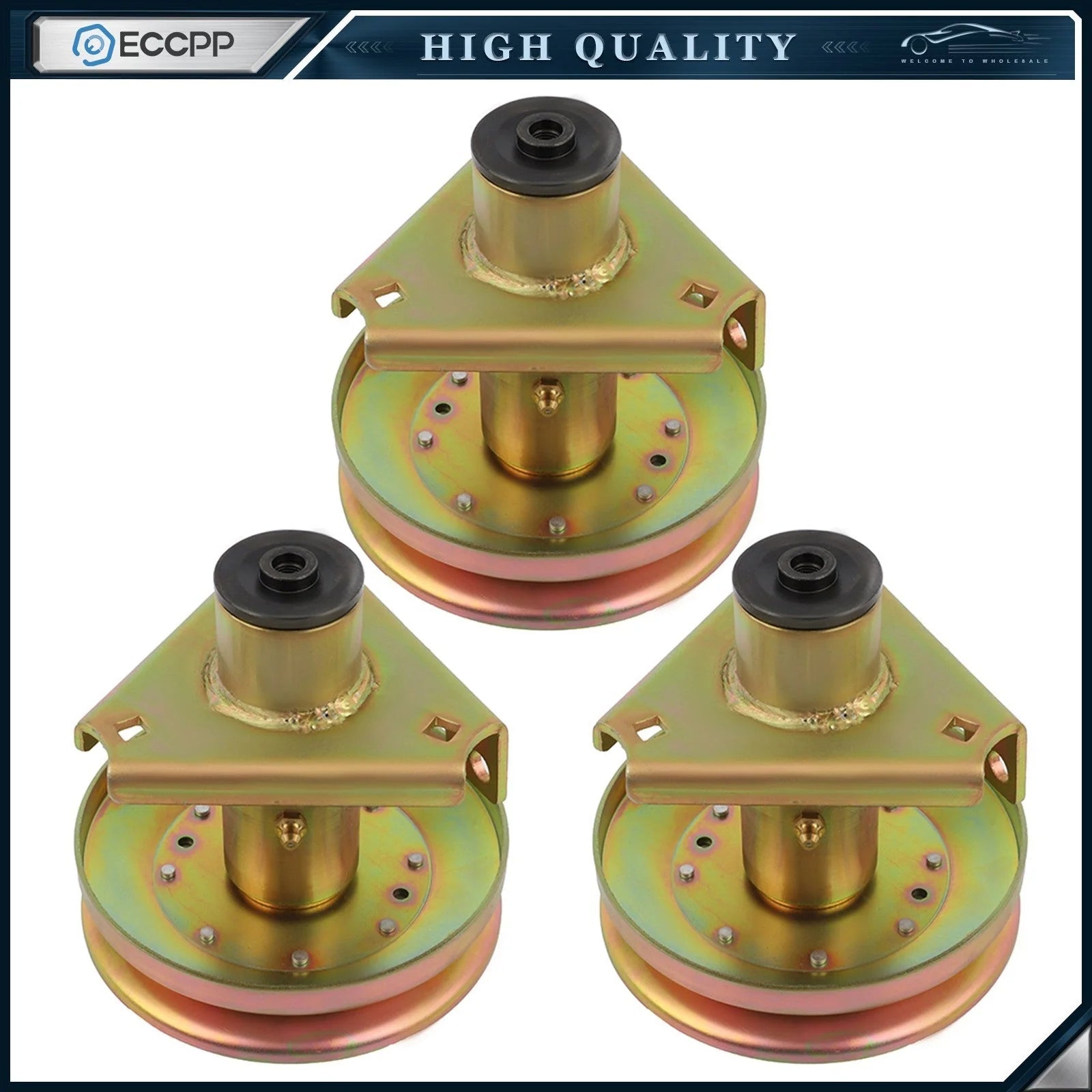 3 Spindle Assembly for John Deere Scotts LT160 LT180 S1642 S1742 AM126225 KOEEP [1]