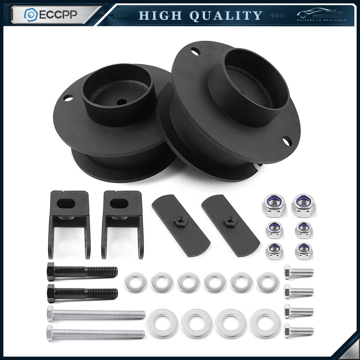 3" Front Leveling Lift Kit Shock Extenders For Ram 2500 Ram 3500 4WD 2014-2024 6B93BC-57 [1]
