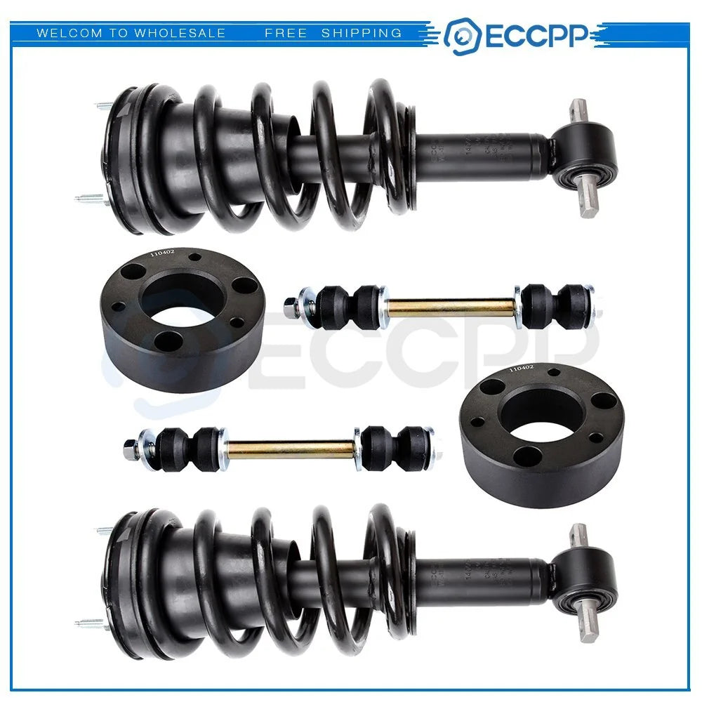 3" Front Leveling kit & Struts Sway Bar Link For Chevy Silverado Sierra 1500 KOEEP [1]