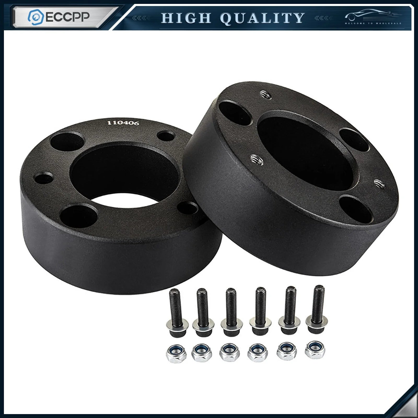 3 inch Front & Rear Leveling Kit & 4X Struts Shocks For Ford F-150 2004-2008 4WD 6B93BC-57 [2]
