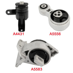 3x Engine & Transmission Mount & Torque Strut Mount for Ford Fusion 2010-2012 KOEEP [2]