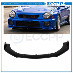 3x Front Lip Splitters Universal Painted Black Polypropylene 62" - 65" width KOEEP [1]