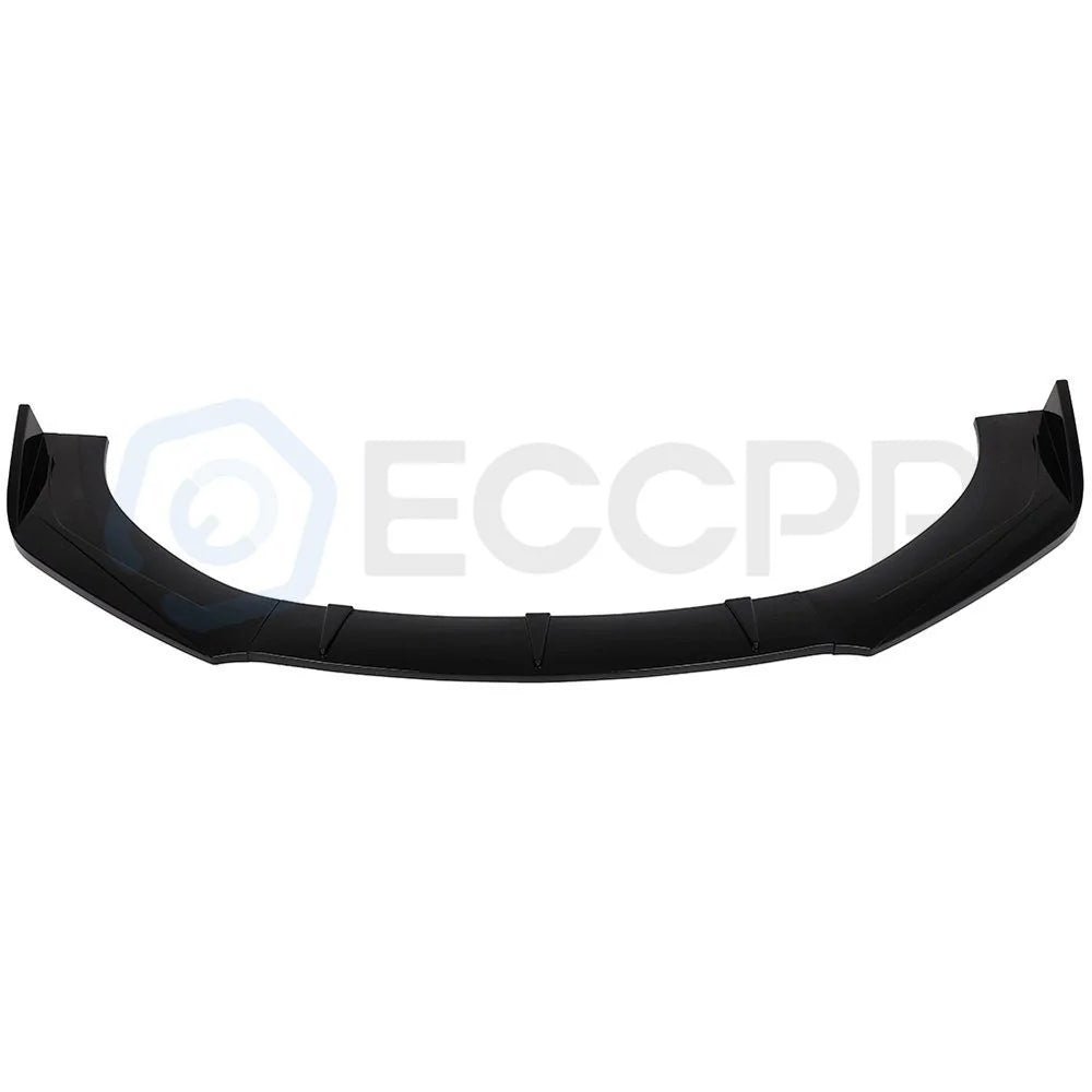 3x Front Lip Splitters Universal Painted Black Polypropylene 62" - 65" width KOEEP [2]