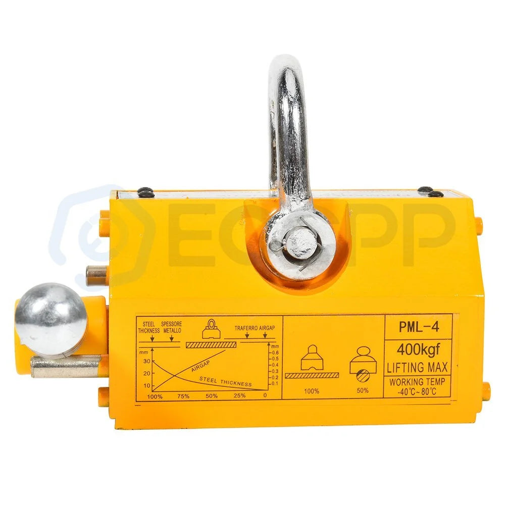 400KG Magnetic Lifter 880lb Steel Lifting Magnet Magnetic Lifter Hoist Crane 6B93BC-57 [10]