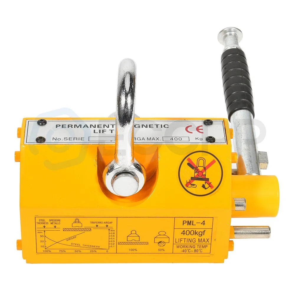 400KG Magnetic Lifter 880lb Steel Lifting Magnet Magnetic Lifter Hoist Crane 6B93BC-57 [6]